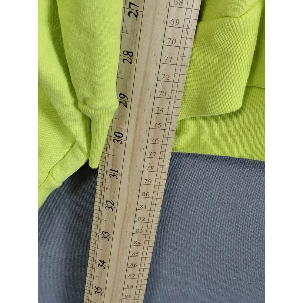 Hazel Boutique Evil Twin Neon Green Crewneck Sweatshirt Sweater Men Size 2XL